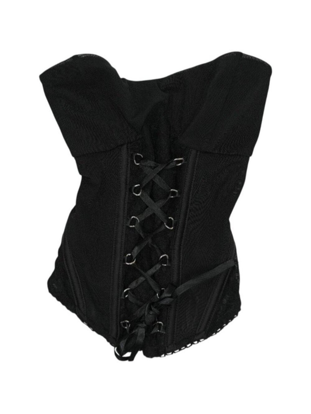 Outcast Clothing Lace-Up Corset in Black